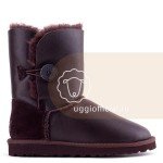 UGG Bailey Button Metallic Chocolate
