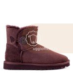 UGG Mini Bailey Button Chocolate
