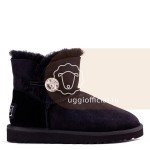 UGG Mini Bailey Button Bling Black