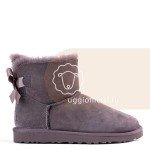 UGG Bailey Bow II Mini Grey Влагостойкие