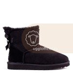 UGG Bailey Bow II Mini Black Влагостойкие