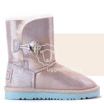 UGG Kids Bailey Button I Do White