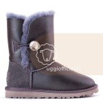 UGG Bailey Button Bling Metallic Grey