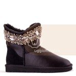 UGG & Jimmy Choo Crystals Metallic Black