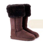 UGG Boots Over Knee II Bailey Button Chocolate