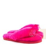 UGG Fluff Flip Flop Rose Red