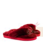 UGG Fluff Flip Flop Electric Bordo