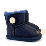 UGG Kids Mini Bailey Button Metallic Navy