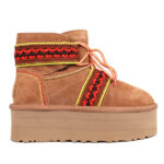 UGG Mini Braid Platform Chestnut