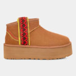 UGG Classic Ultra Mini Braid Platform Chestnut