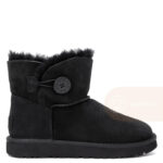 UGG Mini Bailey Button II Black Влагостойкие